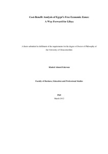 Phd thesis cost benefit analysis