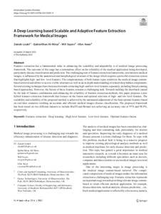 A Deep Learning Based Scalable and Adaptive Feature Extraction ...