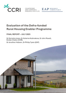 Evaluation of the Defra-funded Rural Housing Enabler Programme ...